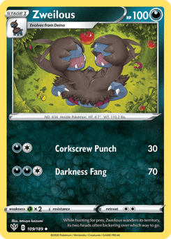Zweilous Darkness Ablaze card