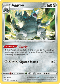 Aggron Darkness Ablaze card