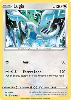 Lugia Darkness Ablaze card