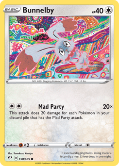 Bunnelby Darkness Ablaze card