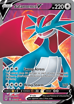 Salamence V Darkness Ablaze card