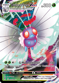 Butterfree VMAX Darkness Ablaze card
