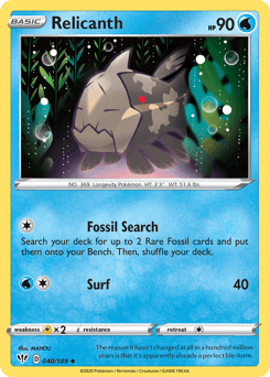 Relicanth Darkness Ablaze card