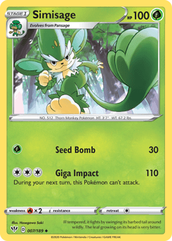 Simisage Darkness Ablaze card