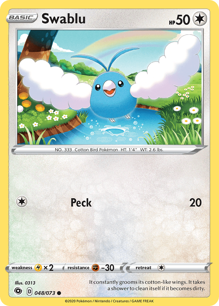 Swablu Champion's Path card