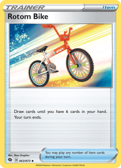 Rotom Bike Champion's Path card