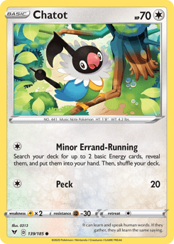 Chatot Vivid Voltage card