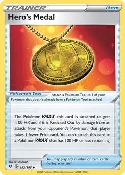 Hero's Medal Vivid Voltage card