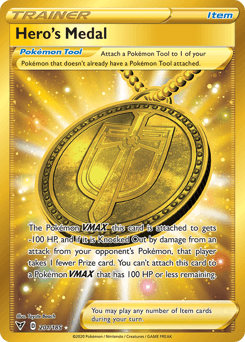 Hero's Medal Vivid Voltage card