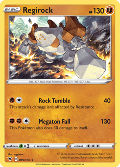 Regirock Vivid Voltage card