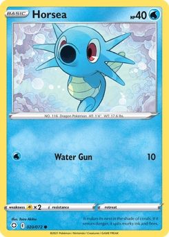 Horsea Shining Fates card