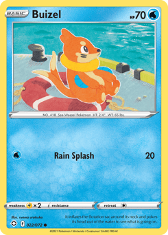Buizel Shining Fates card