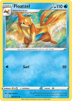Floatzel Shining Fates card