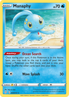 Manaphy Shining Fates card