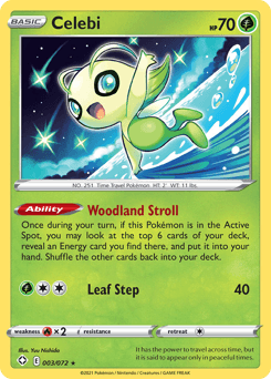 Celebi Shining Fates card
