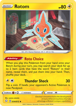 Rotom Shining Fates card