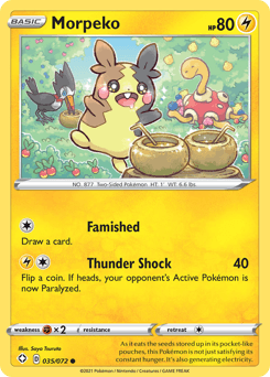 Morpeko Shining Fates card