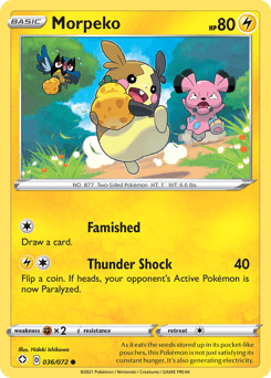 Morpeko Shining Fates card