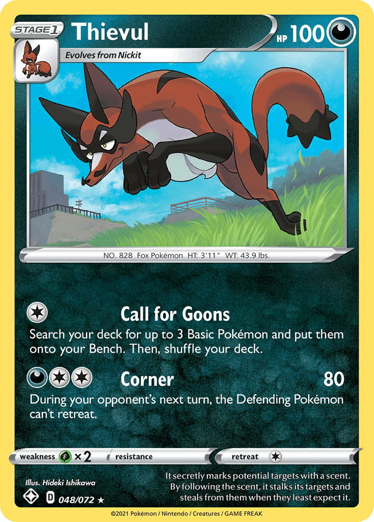 Thievul Shining Fates card