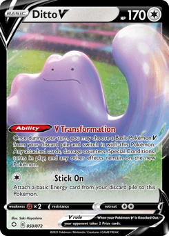 Ditto V Shining Fates card
