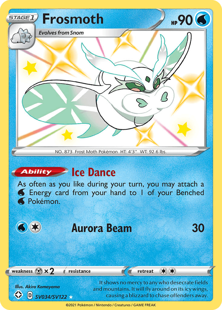 Frosmoth Shining Fates Shiny Vault card