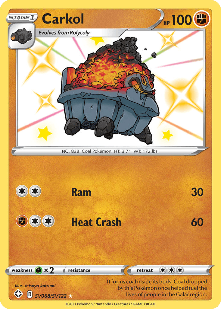 Carkol Shining Fates Shiny Vault card