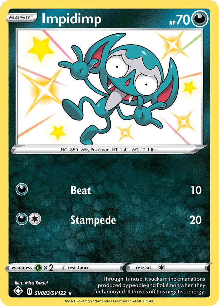 Impidimp Shining Fates Shiny Vault card