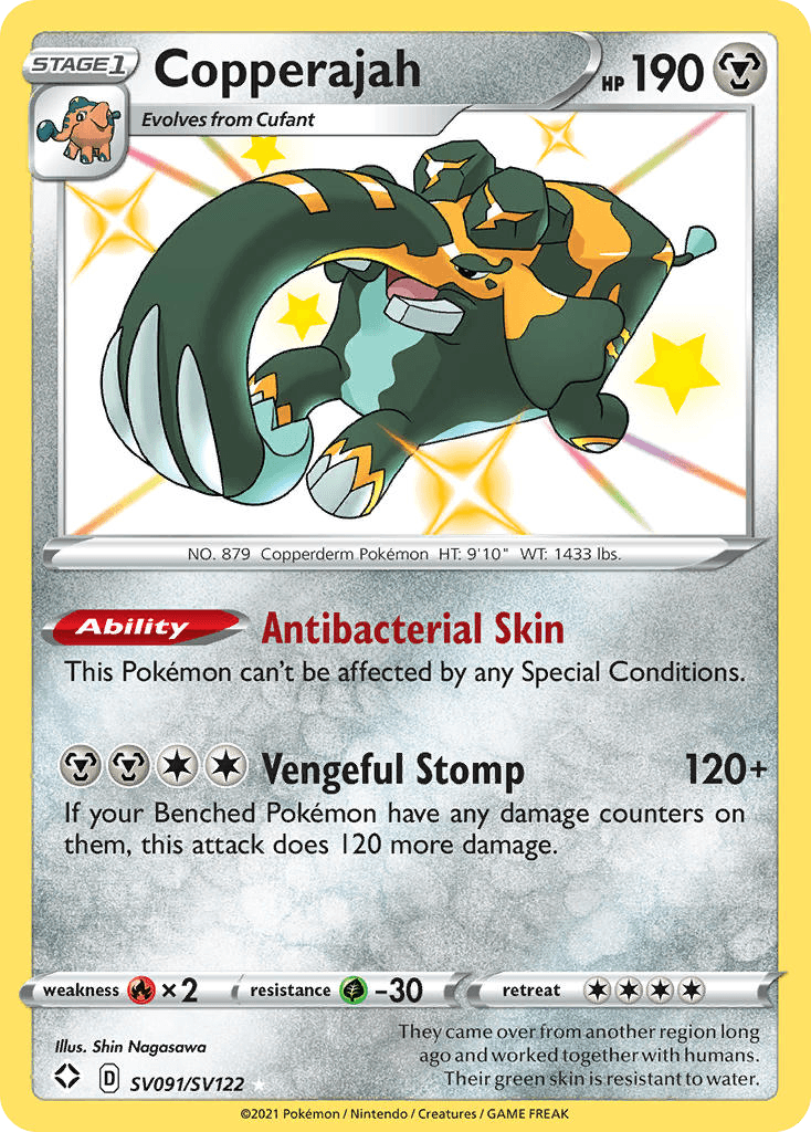 Copperajah Shining Fates Shiny Vault card