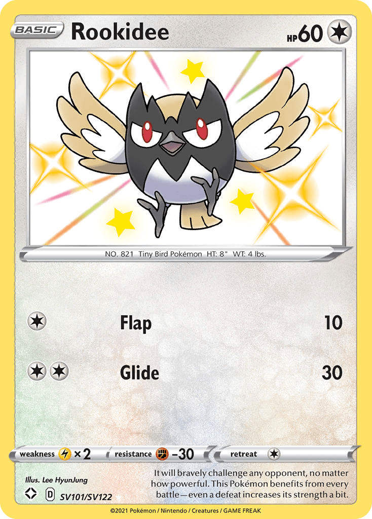 Rookidee Shining Fates Shiny Vault card