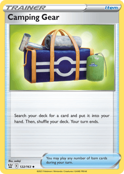 Camping Gear Battle Styles card