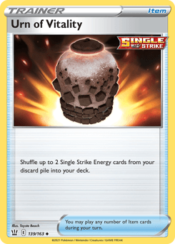 Urn of Vitality Battle Styles card