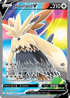 Stoutland V Battle Styles card
