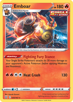 Emboar Battle Styles card