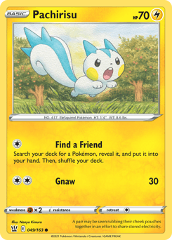 Pachirisu Battle Styles card