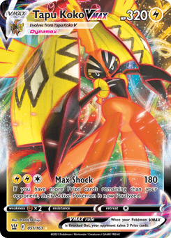 Tapu Koko VMAX Battle Styles card