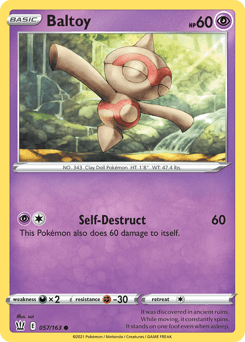 Baltoy Battle Styles card