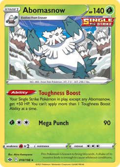 Abomasnow Chilling Reign card