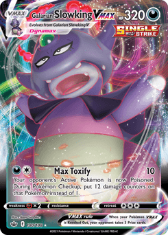 Galarian Slowking VMAX Chilling Reign card