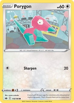 Porygon Chilling Reign card
