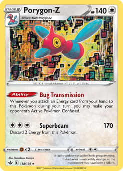 Porygon-Z Chilling Reign card