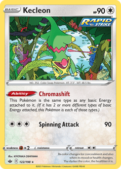 Kecleon Chilling Reign card
