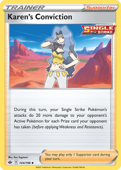 Karen's Conviction Chilling Reign card