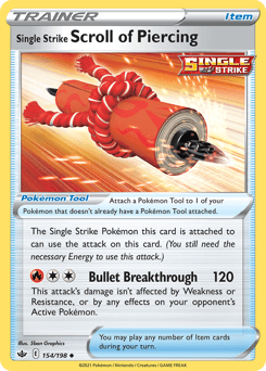 Single Strike Scroll of Piercing Chilling Reign card