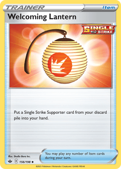 Welcoming Lantern Chilling Reign card