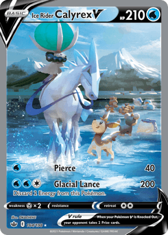 Ice Rider Calyrex V Chilling Reign card