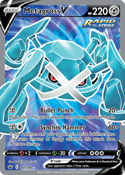 Metagross V Chilling Reign card