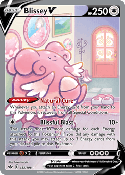 Blissey V Chilling Reign card