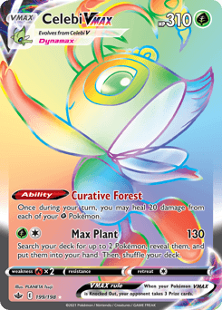 Celebi VMAX Chilling Reign card