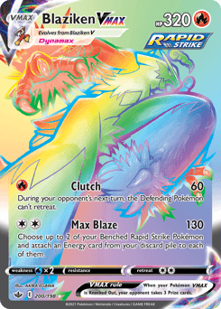 Blaziken VMAX Chilling Reign card
