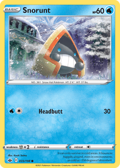 Snorunt Chilling Reign card
